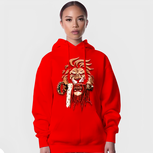 Woman's Lion Den Hoodie (Red)