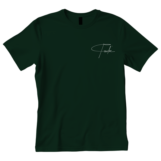 Men's Small Touche' Logo Tee Shirt (Dark Green)