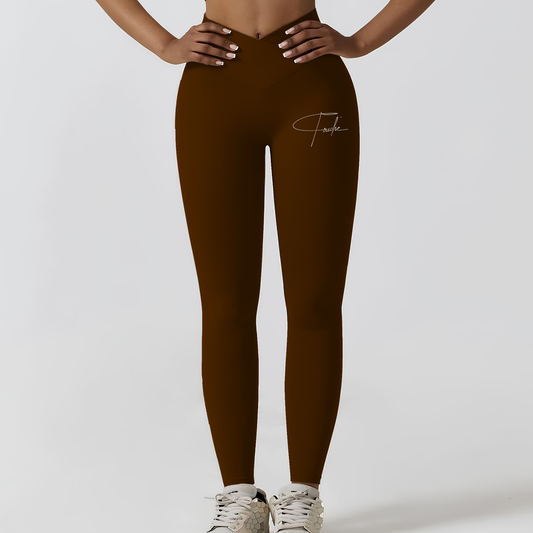Woman's Touche' Yoga Pants (Brown)
